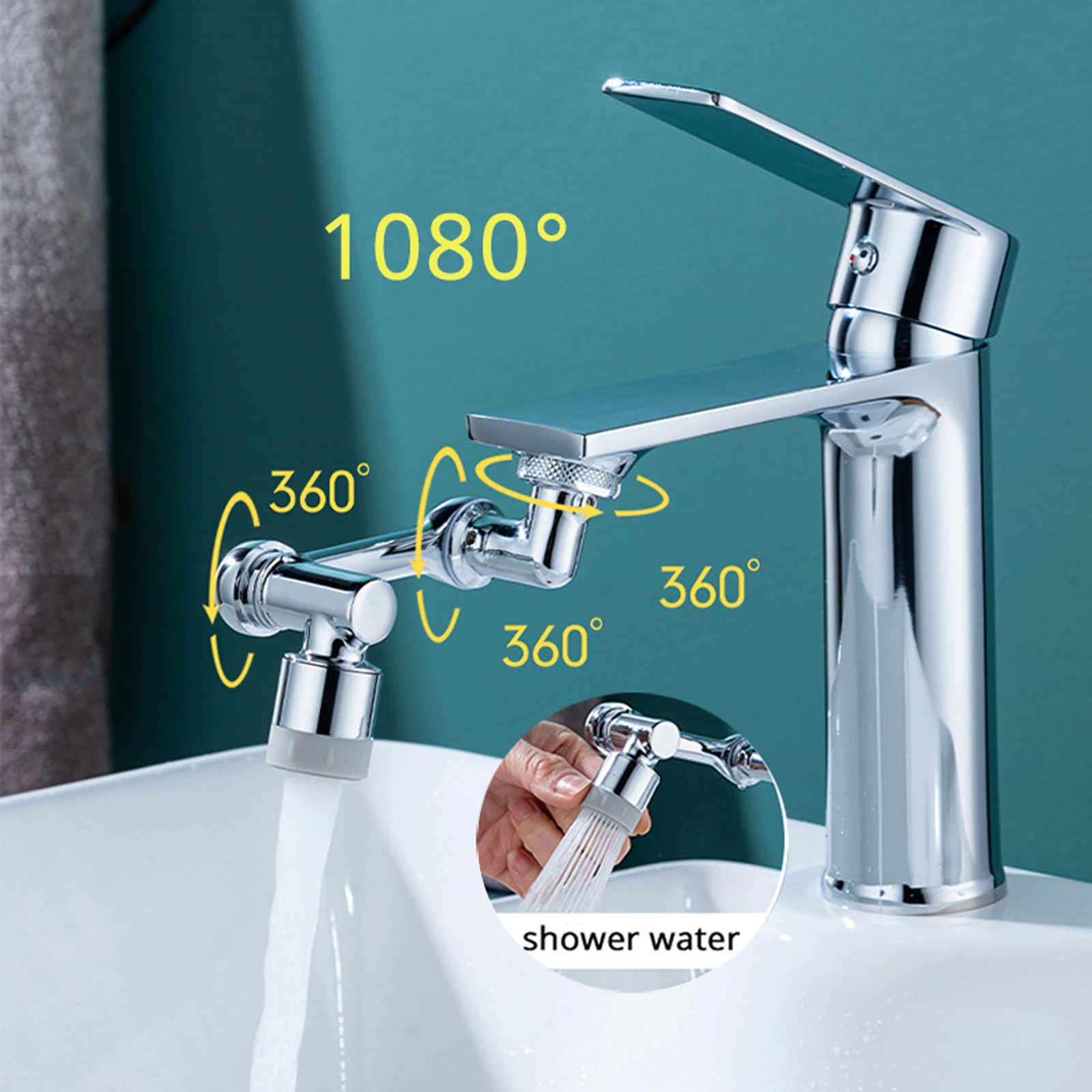 1080 Degree Swivel Sink Faucet Aerator Universal Splash Tap Faucet Extender  Kitchen Dishwasher Key Water Purifier Filter - Faucet Extenders - AliExpress